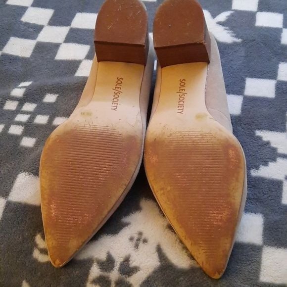 Sole Society Beige Suede Heels - Picture 4 of 9